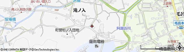 埼玉県入間郡毛呂山町滝ノ入34周辺の地図