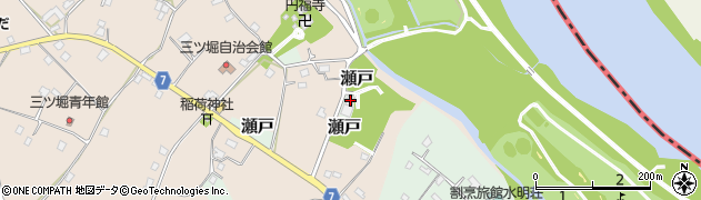 千葉県野田市瀬戸113周辺の地図