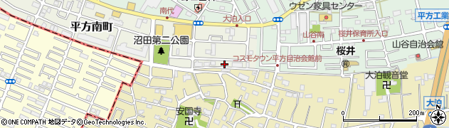 埼玉県越谷市平方南町22周辺の地図