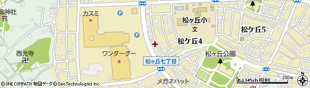 茨城県守谷市松ケ丘周辺の地図
