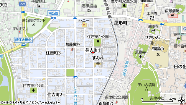 〒916-0056 福井県鯖江市住吉町の地図