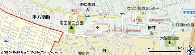 埼玉県越谷市平方南町21周辺の地図