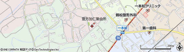 埼玉県坂戸市萱方18周辺の地図