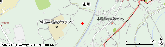 埼玉県毛呂山町（入間郡）市場周辺の地図