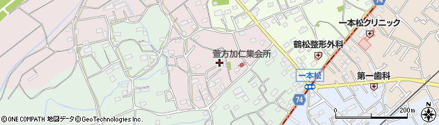 埼玉県坂戸市萱方44周辺の地図