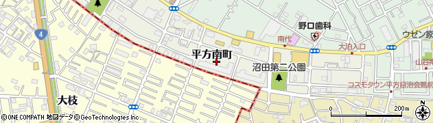 埼玉県越谷市平方南町14周辺の地図