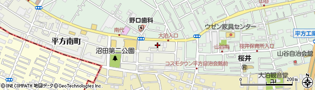 埼玉県越谷市平方南町20周辺の地図