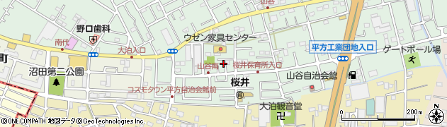 埼玉県越谷市平方1386周辺の地図
