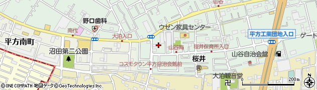 埼玉県越谷市平方1416周辺の地図