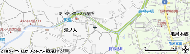埼玉県入間郡毛呂山町滝ノ入165周辺の地図