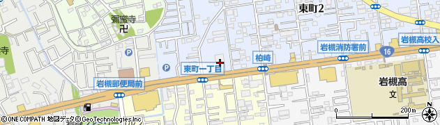 万代書店岩槻店周辺の地図