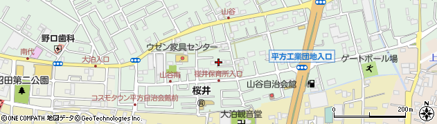 埼玉県越谷市平方1338周辺の地図