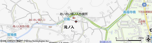 埼玉県入間郡毛呂山町滝ノ入169周辺の地図