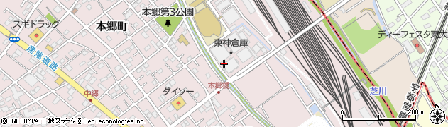 東神倉庫株式会社　大宮支店周辺の地図
