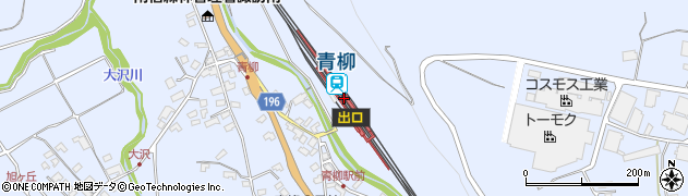 青柳駅周辺の地図