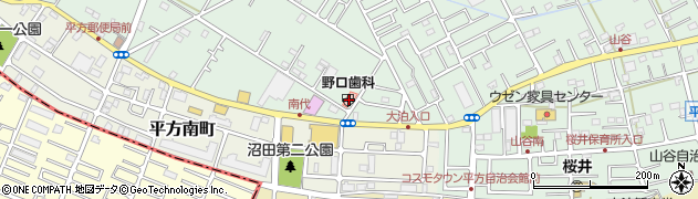 埼玉県越谷市平方1833周辺の地図