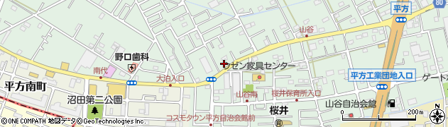 埼玉県越谷市平方1902周辺の地図
