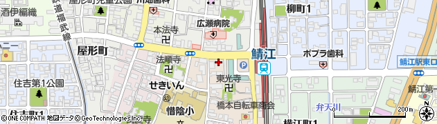 鯖江停車場線周辺の地図