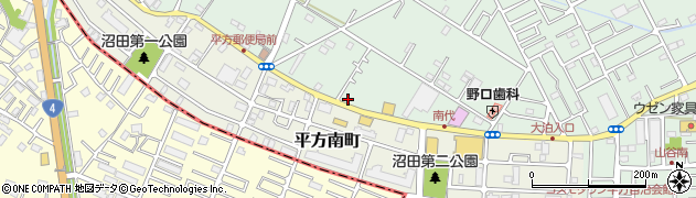 埼玉県越谷市平方1626周辺の地図