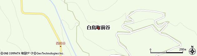 岐阜県郡上市白鳥町前谷周辺の地図