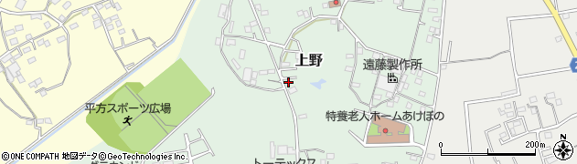 埼玉県上尾市上野518周辺の地図
