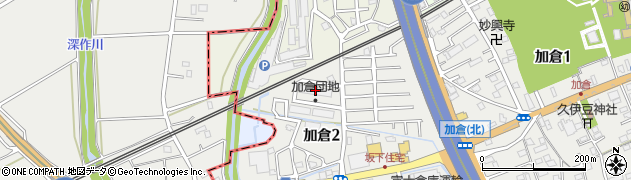 岩槻加倉住宅３号棟周辺の地図