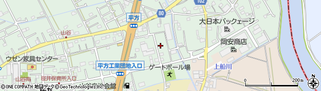 埼玉県越谷市平方1189周辺の地図