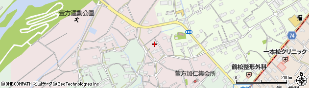 埼玉県坂戸市萱方79周辺の地図