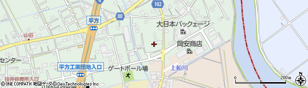 埼玉県越谷市平方1375周辺の地図