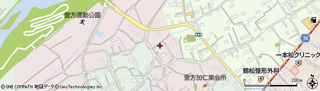 埼玉県坂戸市萱方76周辺の地図