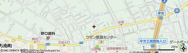 埼玉県越谷市平方1947周辺の地図