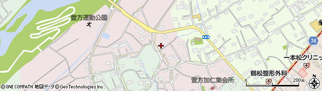 埼玉県坂戸市萱方91周辺の地図