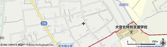 埼玉県上尾市平方領々家周辺の地図