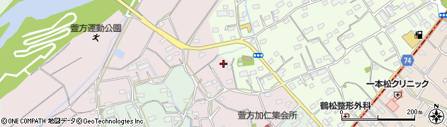 埼玉県坂戸市萱方84周辺の地図