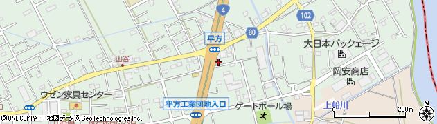 埼玉県越谷市平方1234周辺の地図