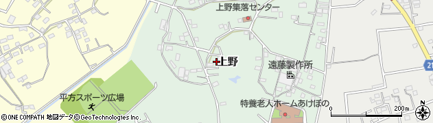 埼玉県上尾市上野521周辺の地図