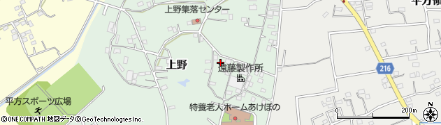埼玉県上尾市上野529周辺の地図