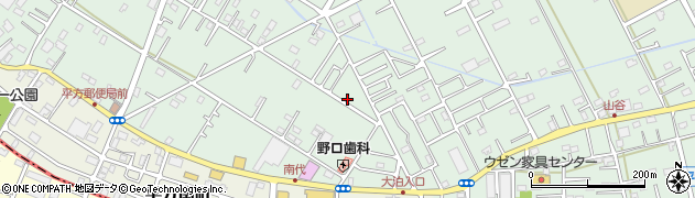 埼玉県越谷市平方2887周辺の地図