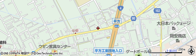 埼玉県越谷市平方2080周辺の地図