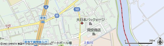 埼玉県越谷市平方1202周辺の地図