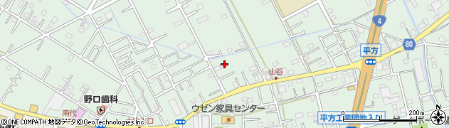 埼玉県越谷市平方1954周辺の地図
