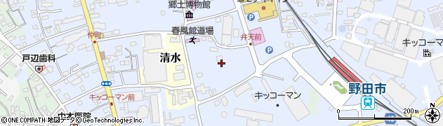 千葉県野田市野田周辺の地図