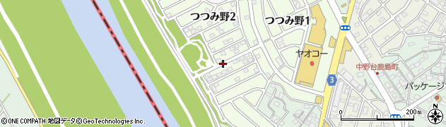 千葉県野田市つつみ野周辺の地図