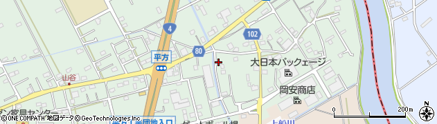 埼玉県越谷市平方1156周辺の地図