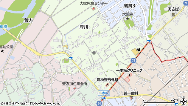〒350-0242 埼玉県坂戸市厚川の地図