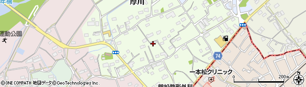 埼玉県坂戸市厚川周辺の地図