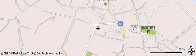 茨城県龍ケ崎市大塚町2449周辺の地図
