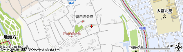 埼玉県上尾市戸崎周辺の地図