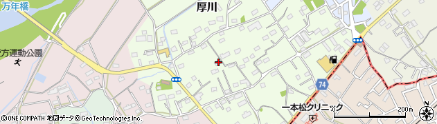 埼玉県坂戸市厚川117周辺の地図