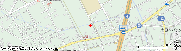 埼玉県越谷市平方2074周辺の地図